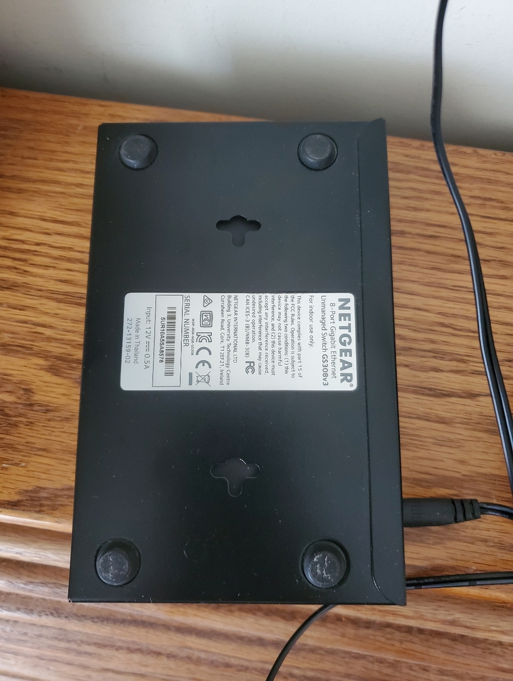 NETGEAR GS308 8-port Gigabit Ethernet unmanaged switch AS IS - Picture 8 of 11